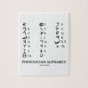 Alfabet Ancient Language Symbols voor Phoenicisch  Legpuzzel