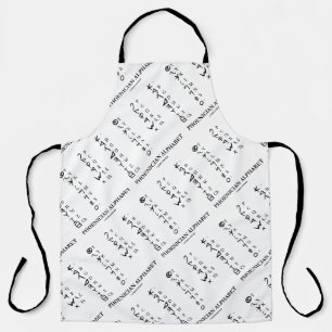 Alfabet Ancient Language Symbols voor Phoenicisch Schort