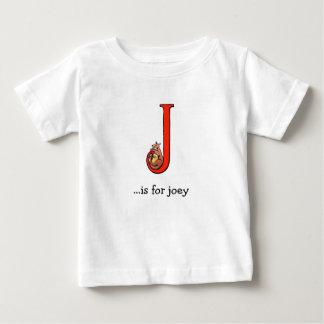 Alfabet Baby T-Shirt: J is voor Joey