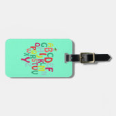 Alfabet Bagagelabel (Voorkant horizontaal)