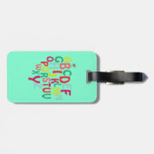 Alfabet Bagagelabel (Achterkant horizontaal)