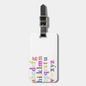 Alfabet Bagagelabel (Voorkant verticaal)