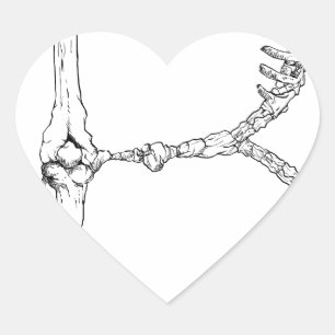 Alfabet Botletter B Hart Sticker