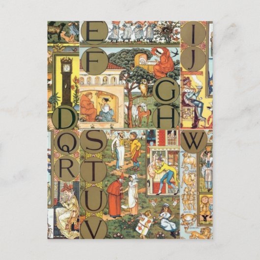  alfabet briefkaart (Voorkant)