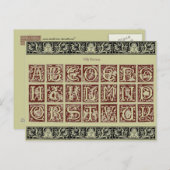 Alfabet Briefkaart (Voorkant / Achterkant)