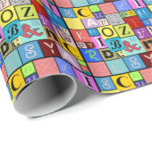 Alfabet Cadeaupapier (Rol Hoek)