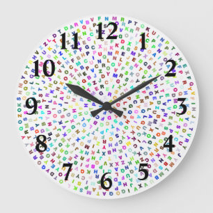 Alfabet Cirkel Grote Klok