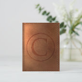alfabet cuir lettre C Briefkaart (Staand voorkant)
