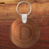 alfabet cuir lettre D Sleutelhanger (Voorkant)