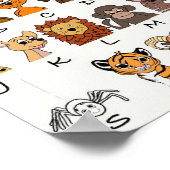 Alfabet dieren poster (Hoek)