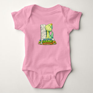 🦕💖 Alfabet Dino “L” Baby Jersey Bodysuit