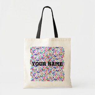 Alfabet en nummerbag tote bag