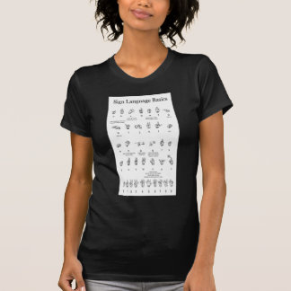 Alfabet en nummers van Amerikaanse gebarentaal T-shirt