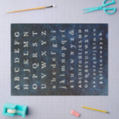 Alfabet Ephemera-ontkoppeling Tissuepapier (Craft)