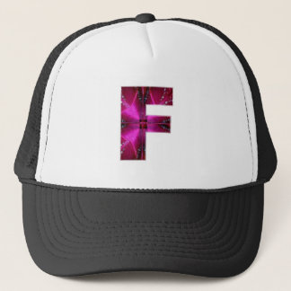 Alfabet F FFF :  Sparkle Theme Trucker Pet