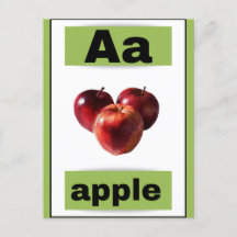 Alfabet Flash-kaart (met echt afbeelding)