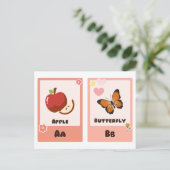 Alfabet-flashcards | ABC Educatieve Kaarten "A, B" (Staand voorkant)