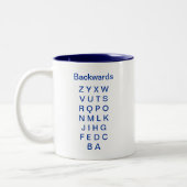 Alfabet Forwards en backwards Mok (Links)