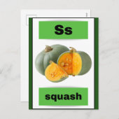 Alfabet kaart (met echt afbeelding) (Voorkant / Achterkant)