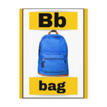 Alfabet kaart (met echt afbeelding)