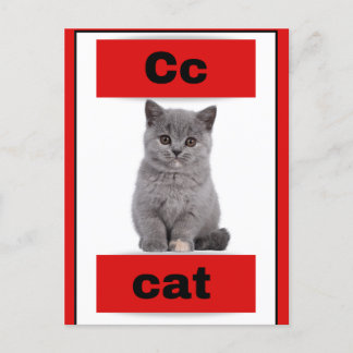 alfabet kaart (met echt afbeelding)Vakantie Briefk