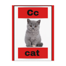 alfabet kaart (met echt afbeelding)Vakantie Briefk