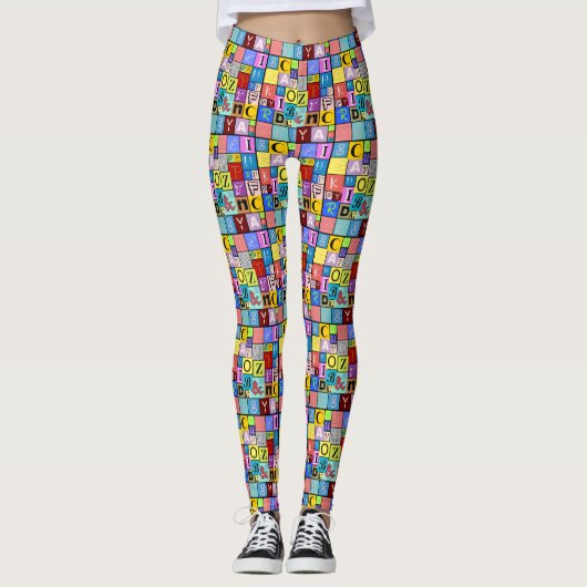 Alfabet Leggings (Voorkant)
