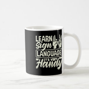 Alfabet leraar Amerikaanse zangtaal is zeer H Koffiemok