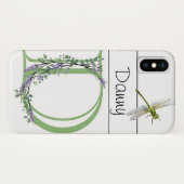 Alfabet letter D Lavendel Eucalyptus Dragonfly Case-Mate iPhone Case (Achterkant (horizontaal))