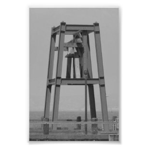 Alfabet Letter Photography A6 Black en White 4x6 Foto Afdruk