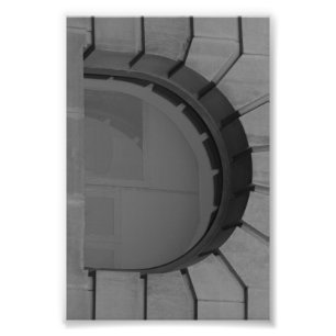 Alfabet Letter Photography D7 Black en White 4x6 Foto Afdruk