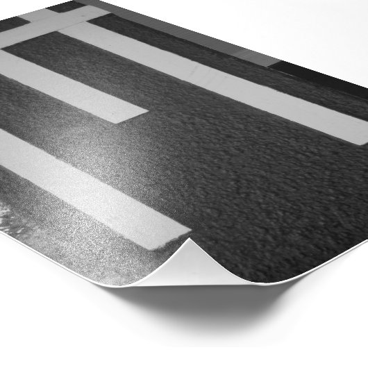 Alfabet Letter Photography M2 Black en White 4x6 Foto Afdruk (Hoek)