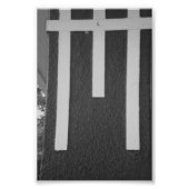 Alfabet Letter Photography M2 Black en White 4x6 Foto Afdruk (Voorkant)