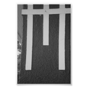 Alfabet Letter Photography M2 Black en White 4x6 Foto Afdruk
