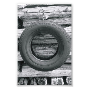 Alfabet Letter Photography O3 Black en White 4x6 Foto Afdruk