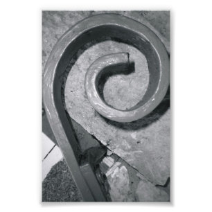 Alfabet Letter Photography P2 Black en White 4x6 Foto Afdruk