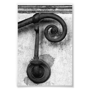 Alfabet Letter Photography P4 Black en White 4x6 Foto Afdruk