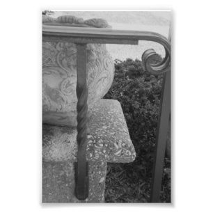 Alfabet Letter Photography T1 Black en White 4x6 Foto Afdruk