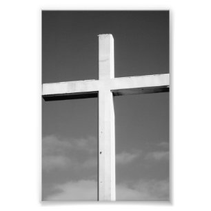 Alfabet Letter Photography T4 Black en White 4x6 Foto Afdruk