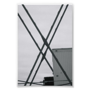 Alfabet Letter Photography X2 Black en White 4x6 Foto Afdruk