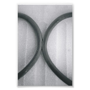 Alfabet Letter Photography X4 Black en White 4x6 Foto Afdruk