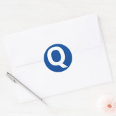 Alfabet letter "Q" Sticker (Envelop)