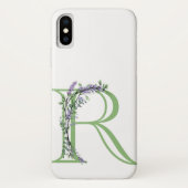 Alfabet letter R waterverf Lavendel Eucalyptus Case-Mate iPhone Case (Achterkant)