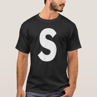 Alfabet Letter S T-shirt