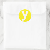 Alfabet letter ‘y’ Sticker (Tas)