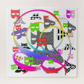 Alfabet letters B+B Legpuzzel (Horizontaal)