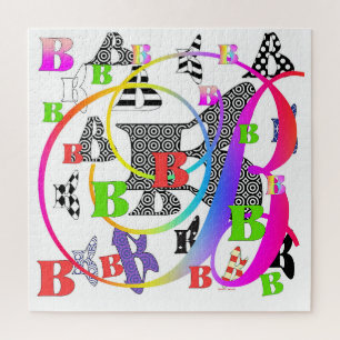 Alfabet letters B+B Legpuzzel
