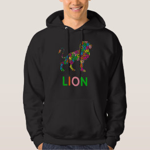 Alfabet Letters Leren ABC Peuter Kinder Leeuw Hoodie