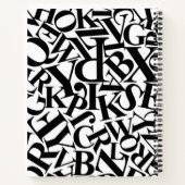 Alfabet Letters Notitieboek (Achterkant)