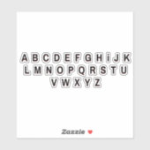 Alfabet Letters Stickers (Vel)
